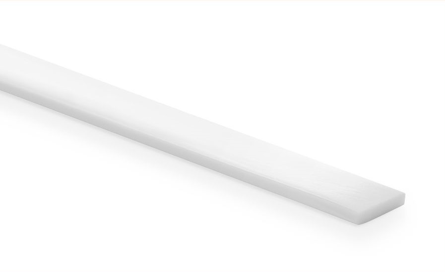 Flat profile A2085B, 14x3 mm
(PVC elastic, white), 200 m/spool